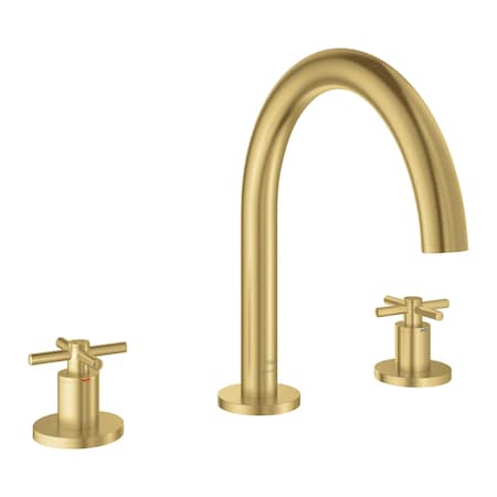 Grohe 3-Hole 2-Handle Deck Mount Roman Tub Faucet, Gold 25273GN0